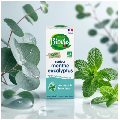 Biovie Ätherisches Öl Minze Eukalyptus Bio 10 ml