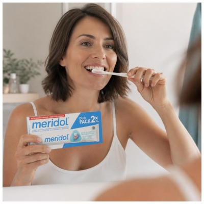 Meridol Dentifricio Set di 2 x 75 ml