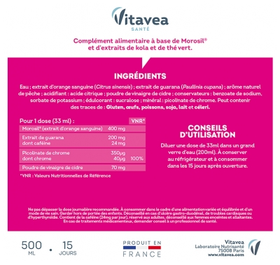 Vitavea Morosil 400 Brûleur 4en1 500 ml
