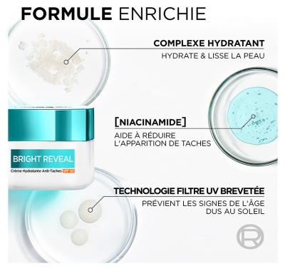 L'Oréal Paris Bright Reveal Soin Hydratant Anti-Taches SPF50 50 ml