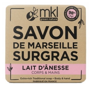 MKL Green Nature Savon de Marseille Surgras Lait d'Ânesse 100 g