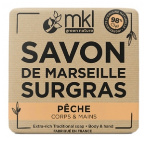 Săpun MKL Green Nature de Marsilia Bogat în Grăsimi cu Piersică 100 g