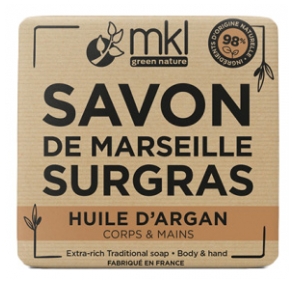 MKL Green Nature Savon de Marseille Surgras Huile d'Argan 100 g