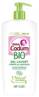 Cadum Natural Caresse Organic Washing Gel 750 ml