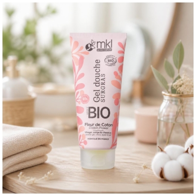 MKL Green Nature Gel Douche Surgras Fleur de Coton Bio 200 ml