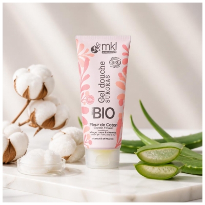 MKL Green Nature Gel Douche Surgras Fleur de Coton Bio 200 ml