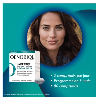 Oenobiol Hair Expert Fortifiant Intégral Cheveux & Ongles 60 Comprimés