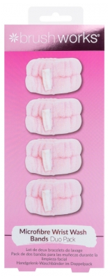 Brushworks 4 Bracelets de Lavage Microfibre