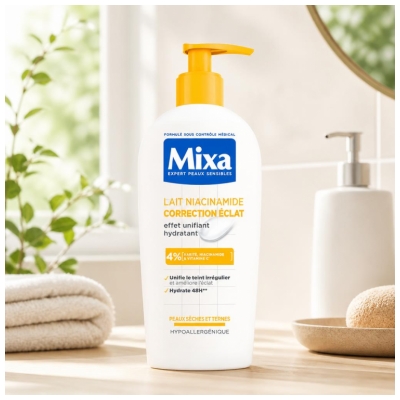 Mixa Niacinamide Radiance Correctie Melk 250 ml