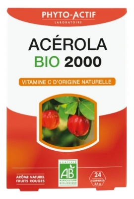 Phyto-Actif Acérola 2000 Bio 24 Comprimés