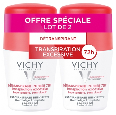 Vichy Deospray Intensive 72H for Excessive Sweating 2 x 50 ml rinkinys