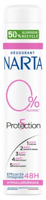 Narta Protection 5 Déodorant Hypoallergénique 48H Spray 200 ml