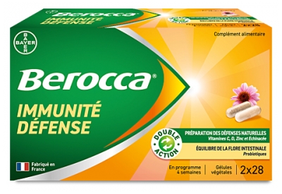 Berocca Immunité Défense 2 x 28 Gélules Végétales