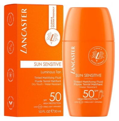Lancaster Fluido Matificante con Color Sun Sensitive Luminous Tan SPF50 30 ml