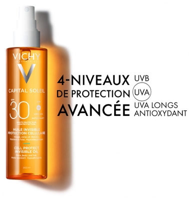 Vichy Capital Soleil Huile Invisible Protection Cellulaire SPF30 200 ml