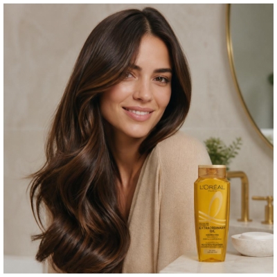 L'Oréal Paris Elseve Huile Extraordinaire Shampoo Nutrizione Profonda Eco-Ricarica 250 ml