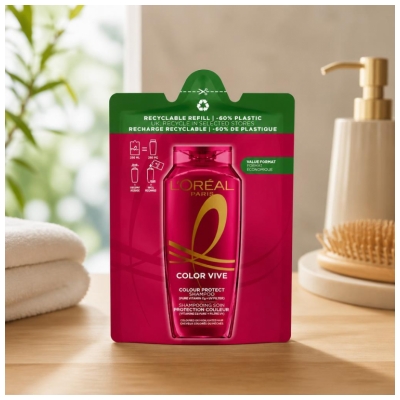 L'Oréal Paris Elseve Color Vive Šampon za nego zaščita barve Eko-polnilo 300 ml