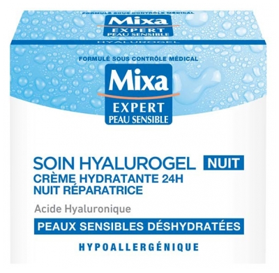 Mixa Cuidado Hyalurogel Creme Hidratante Noite 24H 50 ml