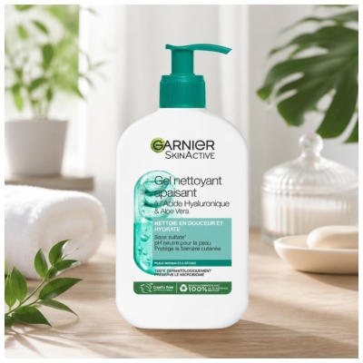 Garnier SkinActive Gel de Curățare Calmanta cu Acid Hialuronic 250 ml