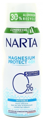 Narta Magnésium Protect Déodorant Invisible 48H Spray 100 ml