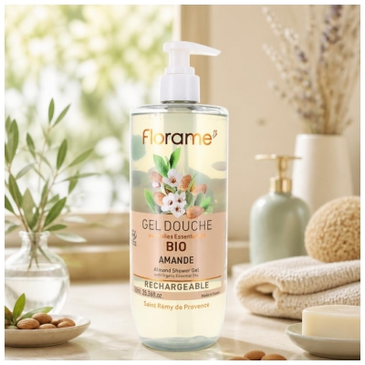 Florame Økologisk Genopfyldelig Mandel Brudescrub 750 ml