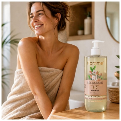 Gel de Banho Amêndoa Recarregável Bio 750 ml Florame