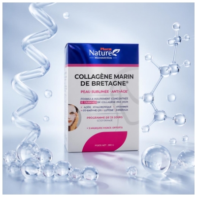 Pharm Nature Collagène Marin de Bretagne Peau Sublimée Anti-Âge 300 g