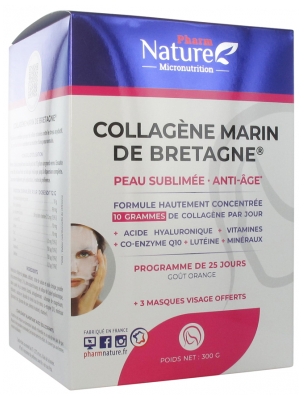 Nature Attitude Collagene Marino Della Bretagna Sublimazione Della Pelle Anti-età 300 g