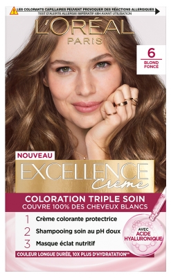 L'Oréal Paris Excellence Crema Colore Tripla Cura 192 ml - Colorare: 6 Biondo scuro