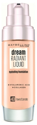 Maybelline New York Dream Radiant Liquid Fond de Teint Hydratant 30 ml - Teinte : 40 Cannelle