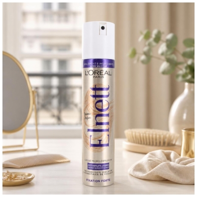 L'Oréal Paris Elnett Lak za lase Močno utrjevanje proti rumenim odtenkom 200 ml