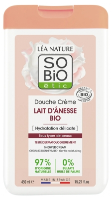 Léa Nature SO BIO étic Douche Crème Lait d'Ânesse Bio 450 ml