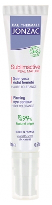 Apa Termală Jonzac Sublimactive Piele Matură Tratament Ochi Strălucire Fermitate Bio 15 ml