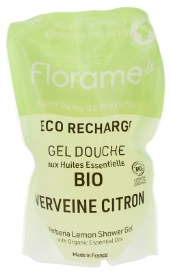 Florame Gel Douche Verveine Citron Rechargeable Bio Éco-Recharge 700 ml