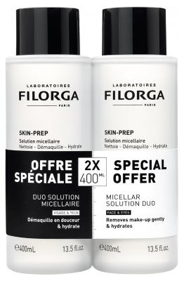 Filorga SKIN-PREP Solution Micellaire Lot de 2 x 400 ml