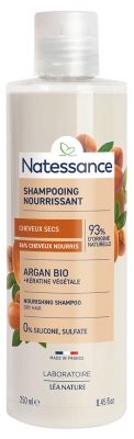 Natessance Shampoing Nourrissant Argan & Kératine Végétale 250 ml