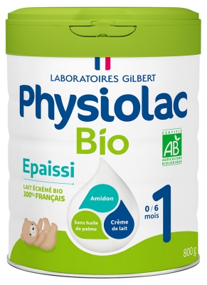 Physiolac Bio Formule Épaissie 1 0 à 6 Mois 800 g