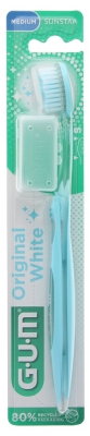 GUM Original White Brosse à Dents Medium 563 - Couleur : Turquoise