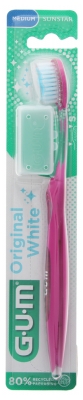 GUM Original White Brosse à Dents Medium 563 - Couleur : Rose