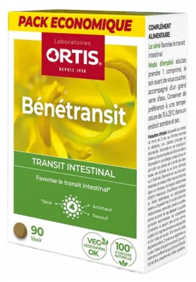 Ortis Bénétransit Transit Intestinal 90 Comprimés