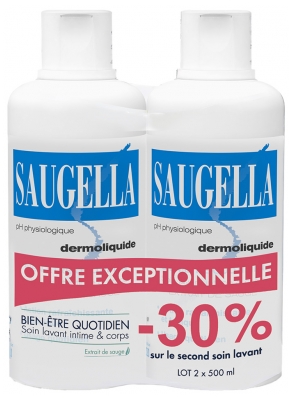 Saugella Dermoliquide Pakkaus à 2 x 500 ml