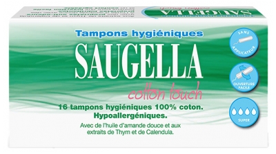 Saugella Cotton Touch 16 Tampons Hygiéniques Super