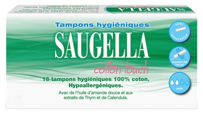 Saugella Cotton Touch 16 Tampons Hygiéniques Mini