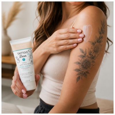 Biocyte Tatto Derm 2 Efter-Tatuering Kräm Skyddar och Vårdar 100 ml