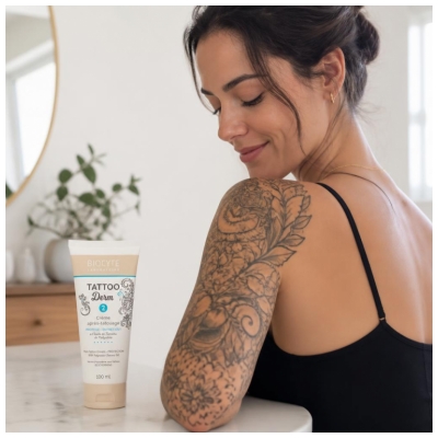 Biocyte Tatto Derm 2 Efter-Tatuering Kräm Skyddar och Vårdar 100 ml