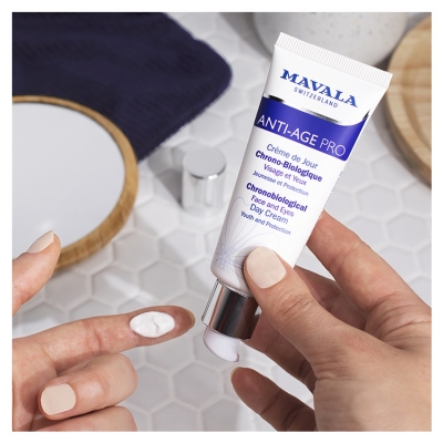 Mavala SkinSolution Anti-Age Pro Crème de Jour Chrono-Biologique Visage et Yeux 45 ml