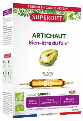 Superdiet Alcachofa Bio 20 Ampollas