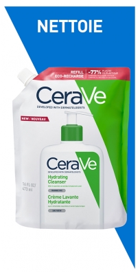 CeraVe Crème Lavante Hydratante Éco-Recharge 473 ml
