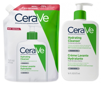 CeraVe Mitrinošais Mazgāšanas Krēms Eco-Uzlāde 473 ml