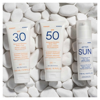 Korres Yoghurt Aurinkovoide Vartalolle & Kasvoille SPF50 200 ml